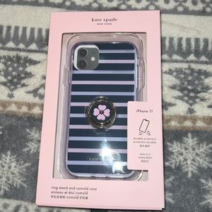 Brand new Kate Spade iPhone 11  phone case. comes with pop socket!! FOR SALE!!!